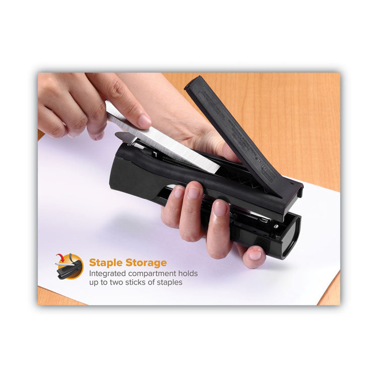 Dynamo Stapler, 20-Sheet Capacity, Black