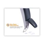 10-Sheet Ez Squeeze One-Hole Punch, 1/4" Hole, Gray