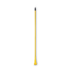 Plastic Jaws Mop Handle for 5 Wide Mop Heads, Aluminum, 1" dia x 60", Yellow