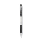 Easytouch Ballpoint Pen, Retractable, Medium 1 Mm, Black Ink, Clear Barrel, Dozen