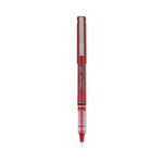 Precise V7 Rollerball Pen, Stick, Fine 0.7 mm, Red Ink, Red/Clear Barrel, Dozen