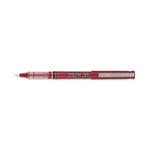 Precise V7 Rollerball Pen, Stick, Fine 0.7 mm, Red Ink, Red/Clear Barrel, Dozen