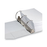 Nonstick D-Ring View Binder, 3 Rings, 6" Capacity, 11 X 8.5, White