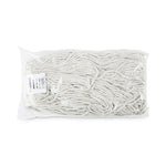 Cut-End Wet Mop Head, Cotton, No. 24, White 12/carton