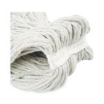 Cut-End Wet Mop Head, Cotton, No. 24, White 12/carton