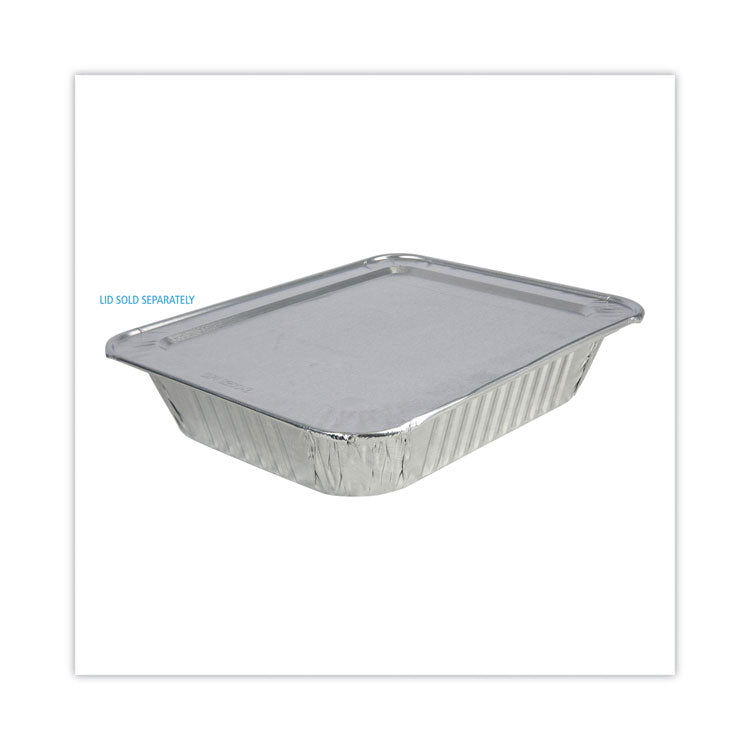 Aluminum Steam Table Pans, Half-Size Deep, 400 Gauge, 2.56" Deep, 10.38 x 12.75, 100/Carton