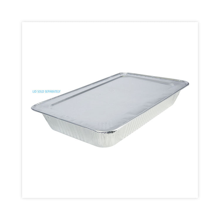 Aluminum Steam Table Pans, Full-Size Deep, 620 Gauge, 3.19" Deep, 12.81 x 20.75, 50/Carton