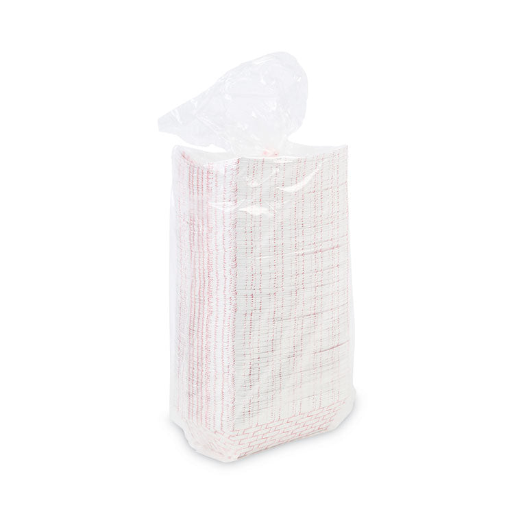 Paper Food Baskets, 0.25 lb Capacity, 2.69 x 4 x 1.05, Red/White, 1,000/Carton