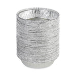 Round Aluminum To-Go Containers, 250 Gauge, 24 oz, 7" Diameter x 1.47" h, Silver, 500/Carton