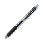 EnerGel-X Gel Pen, Retractable, Fine 0.5 mm, Black Ink, Clear/Black Barrel, Dozen