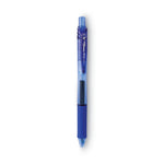 EnerGel-X Gel Pen, Retractable, Fine 0.5 mm, Blue Ink, Translucent Blue/Blue Barrel, Dozen