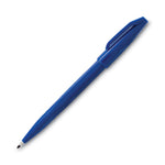 Sign Pen Fine Point Color Marker, Extra-Fine Bullet Tip, Blue, Dozen