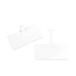 Wire Rack Shelf Tag, Side Load, 3.5 X 1.5, White, 10/pack