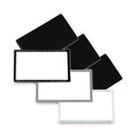 Slap-Stick Magnetic Label Holders, Side Load, 4.25 X 2.5, White, 10/pack
