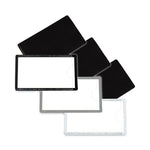 Slap-Stick Magnetic Label Holders, Side Load, 4.25 X 2.5, Black, 10/pack