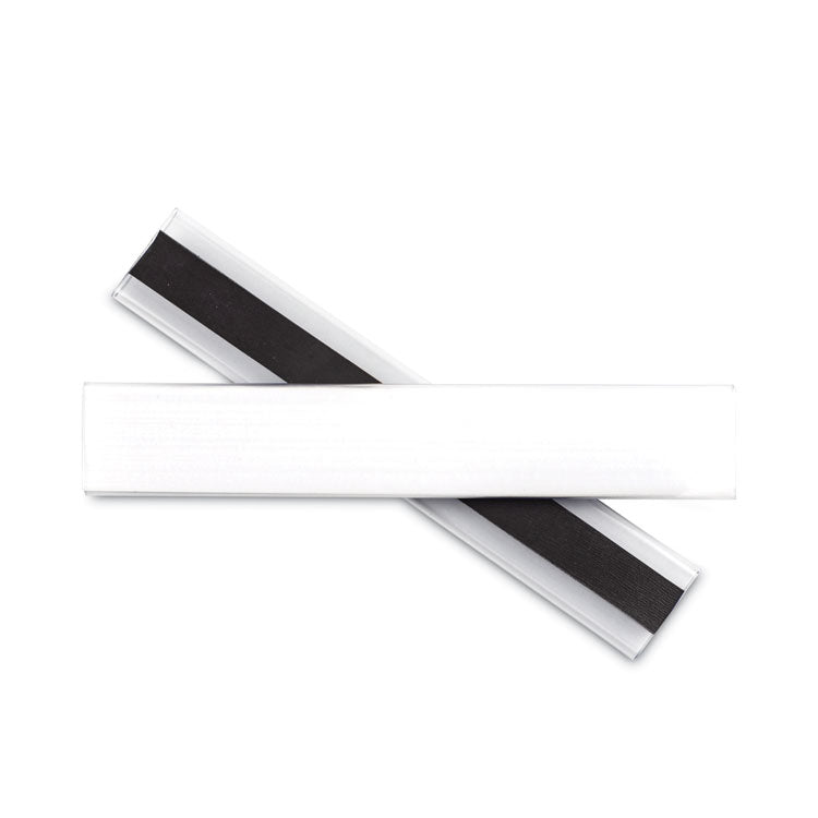 Clear Magnetic Label Holders, Side Load, 6 x 1, 10/Pack