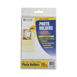 Peel and Stick Photo Holders, 4.38 x 6.5, Clear, 10/Pack
