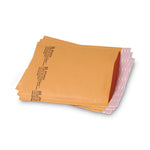 Jiffylite Self-Seal Bubble Mailer, #0, Barrier Bubble Air Cell Cushion, Self-Adhesive Closure, 6 x 10, Brown Kraft, 25/CT