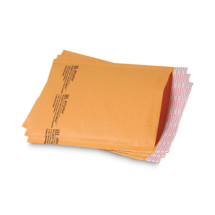 Jiffy Padded Mailer, #4, Paper Padding, Self-Adhesive Closure, 9.5 x 14.5, Natural Kraft, 100/Carton