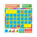 Year Around Calendar Bulletin Board Set, 12-Month Calendar, 22" x 17", Assorted Colors, 106/Set