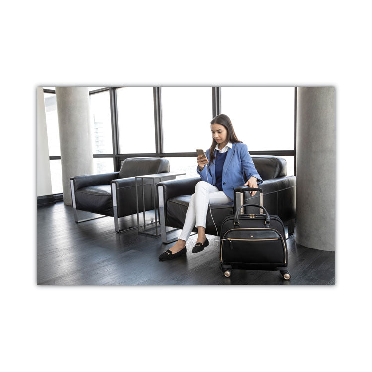 Mobile Solution Mobile Office Case, Fits Devices Up to 15.6", Nylon, 16.5 x 7 x 15.5, Black