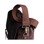 Leather Flapover Case, Fits Devices Up to 15.6", Leather, 16 x 6 x 13, Brown