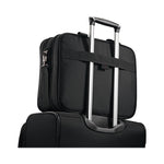 Xenon 3 Toploader Briefcase, Fits Devices Up to 15.6", Polyester, 16.5 x 4.75 x 12.75, Black