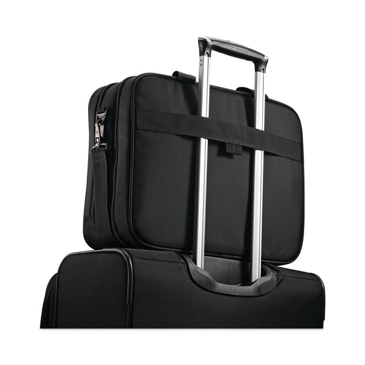 Xenon 3 Toploader Briefcase, Fits Devices Up to 15.6", Polyester, 16.5 x 4.75 x 12.75, Black
