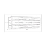 Storex Literature Organizer, 12 Compartments, 10.63 x 13.3 x 31.4, Black