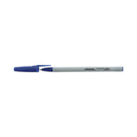 Ballpoint Pen Value Pack, Stick, Medium 1 mm, Blue Ink, Gray/Blue Barrel, 60/Pack