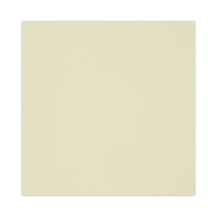 Recycled Self-Stick Note Pads, 3" x 3", Yellow, 100 Sheets/Pad, 18 Pads/Pack