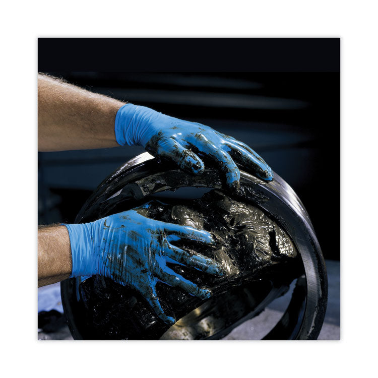 G10 2PRO Nitrile Gloves, Powder-Free, Medium, 6 mil Thick, 9.5" Long, Blue, 100/Box