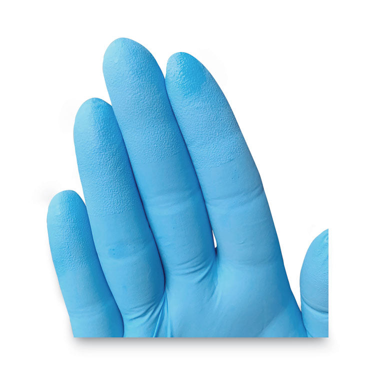 G10 Comfort Plus Blue Nitrile Gloves, Powder-Free, X-Large, 4 mil Thick, 9.5" Long, Light Blue, 100/Box