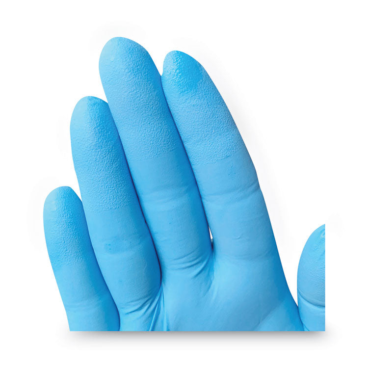 G10 Comfort Plus Blue Nitrile Gloves, Powder-Free, Large, 4 mil Thick, 9.5" Long, Light Blue, 100/Box