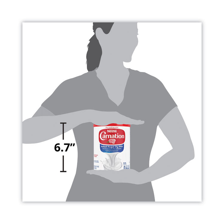 Instant Nonfat Dry Milk, Unsweetened, 22.75 Oz Canister, 4/Carton