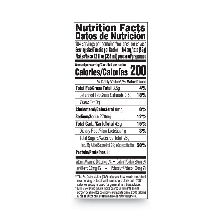 Frothy Coffee Beverage, French Vanilla, 2 Lb Bag, 6/Carton