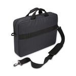 Huxton 15.6" Laptop Attache, Fits Devices Up to 15.6", Polyester, 16.3 x 2.8 x 12.4, Black