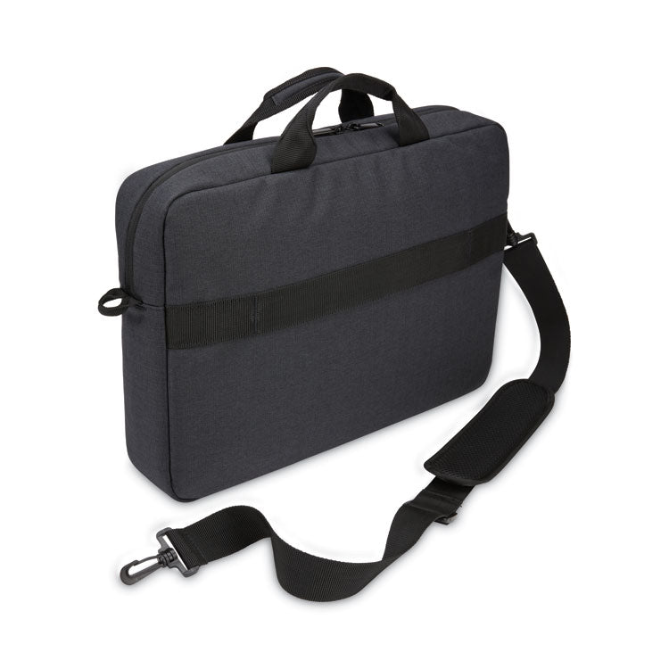 Huxton 15.6" Laptop Attache, Fits Devices Up to 15.6", Polyester, 16.3 x 2.8 x 12.4, Black