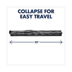 Heavy-Duty Adjustable Instant Easel Stand, 25" To 63" High, Steel, Black