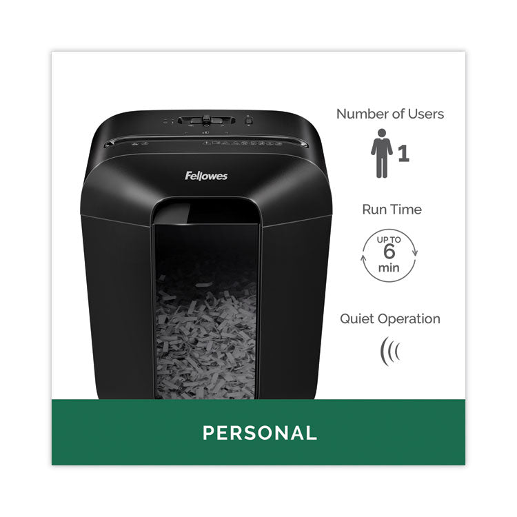 Powershred Lx45 Cross-Cut Shredder, 8 Manual Sheet Capacity