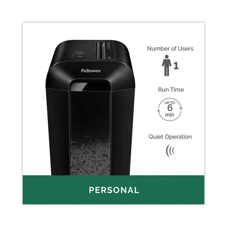 Powershred Lx65 Cross-Cut Shredder, 10 Manual Sheet Capacity