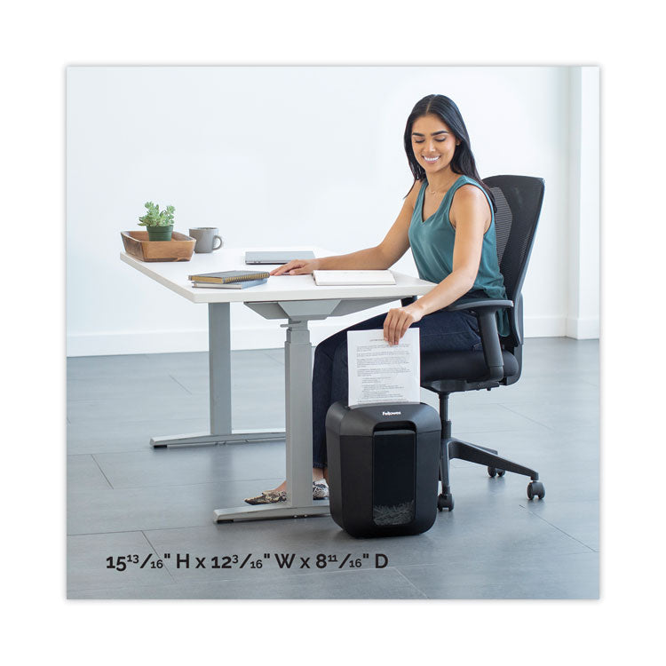 Powershred Lx45 Cross-Cut Shredder, 8 Manual Sheet Capacity