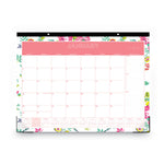 Day Designer Peyton Desk Pad Calendar, Floral Artwork, 22 x 17, Black Binding, Clear Corners, 12-Month (Jan to Dec): 2025