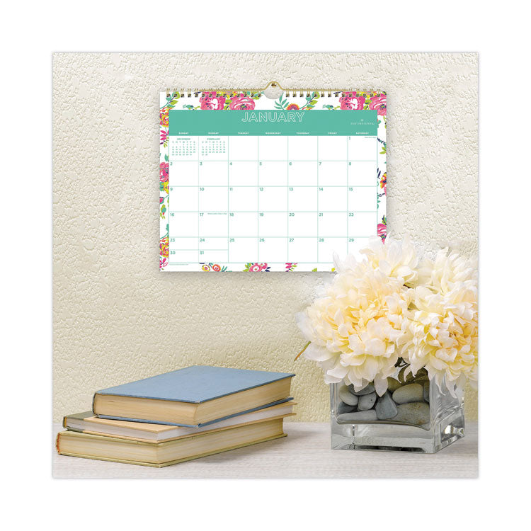 Day Designer Peyton Wall Calendar, Floral Artwork, 11 x 8.75, White/Multicolor Sheets, 12-Month (Jan to Dec): 2025