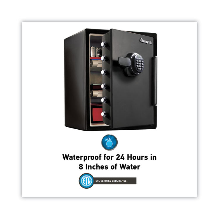 Fire-Safe With Digital Keypad Access, 2 Cu Ft, 18.67w X 19.38d X 23.88h, Black