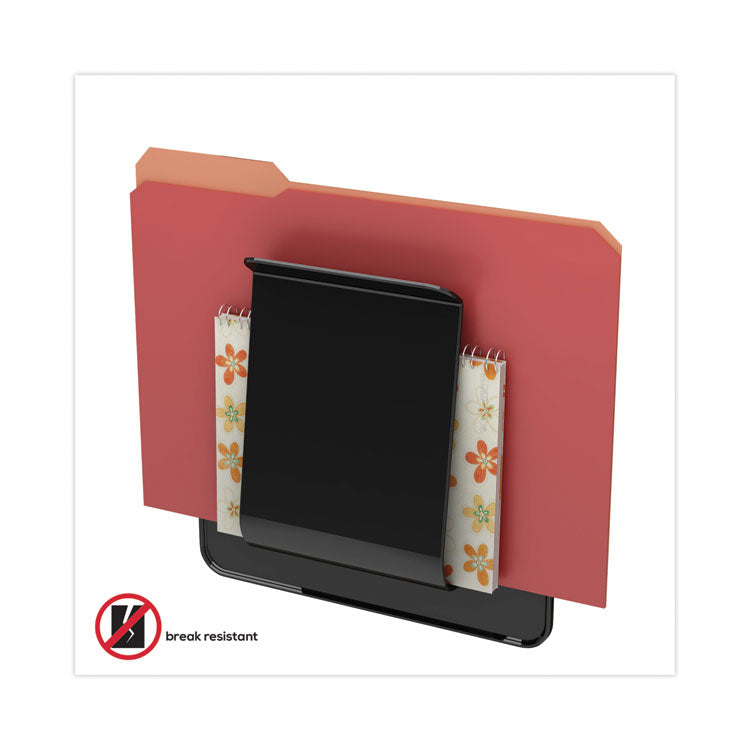 Stand Tall Wall File, Legal/Letter/Oversized Size, 9.25" x 10.63", Black