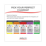 Supermat Frequent Use Chair Mat, Medium Pile Carpet, 60 X 66, L-Shape, Clear