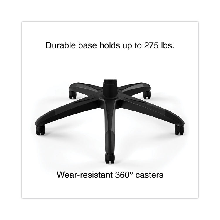 Vortex Bonded Leather Gaming Chair, Supports Up to 301 lbs, 17.9" to 21.6" Seat Height, Blue/Black, Black Base