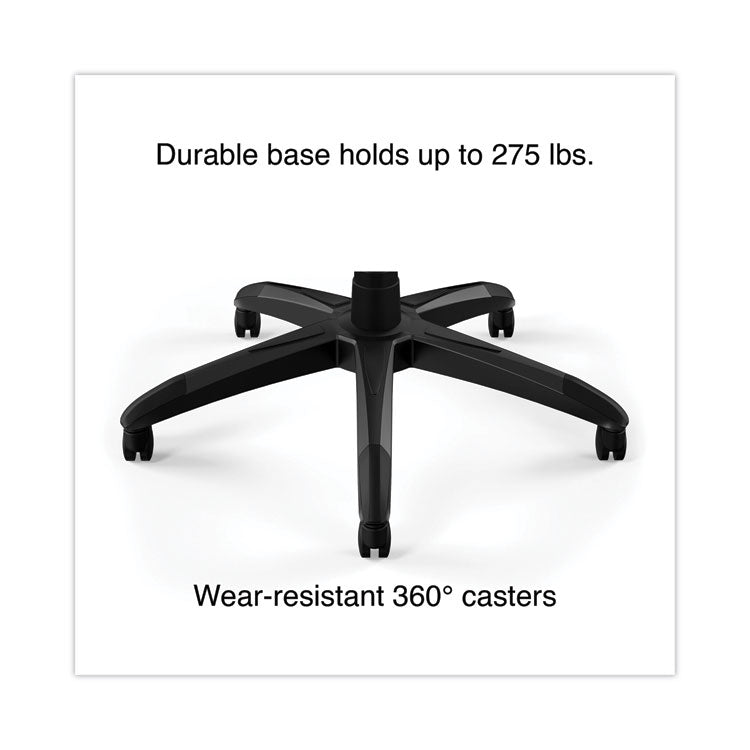 Vortex Bonded Leather Gaming Chair, Supports Up to 301 lbs, 17.9" to 21.6" Seat Height, Red/Black Back, Black Base