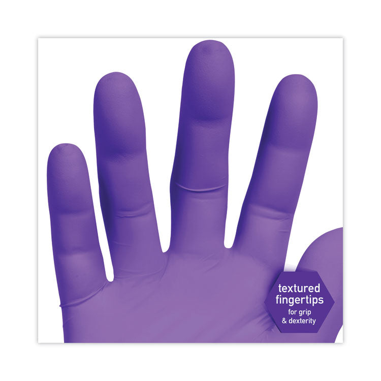PURPLE NITRILE Exam Gloves, Powder-Free, Medium, 6 mil Thick, 9.5" Long, Purple, 100/Box